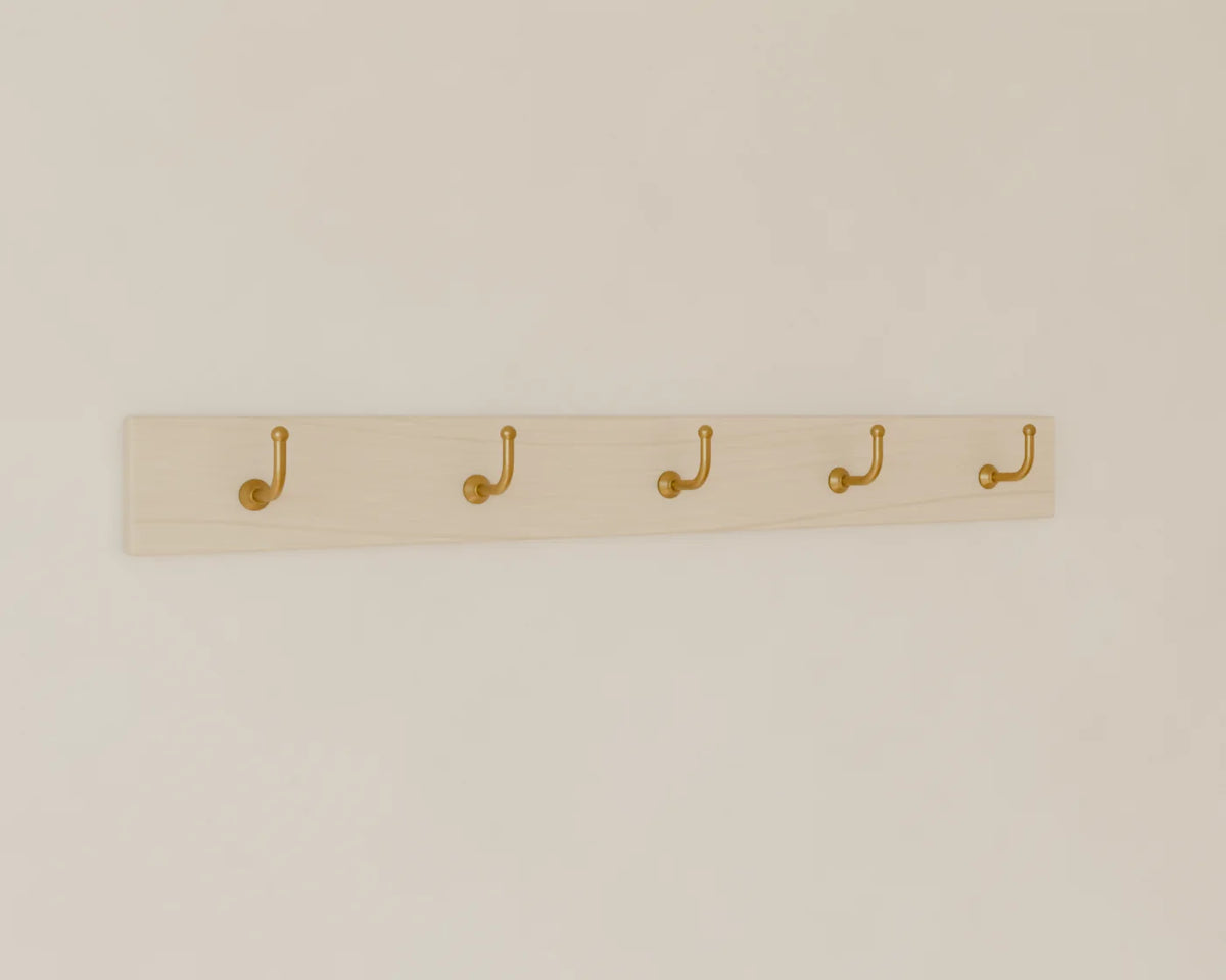 Wall Coat Hooks, Linden House 3D asset, studio render