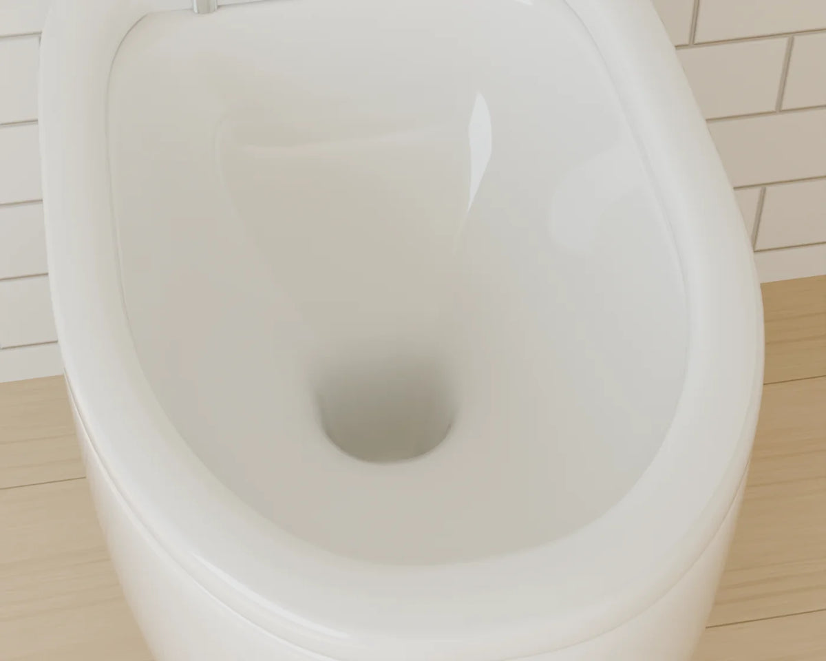 Wall-Hung Toilet, close-up detail render