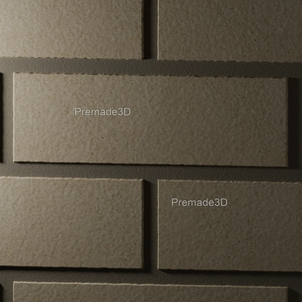 Buff Brick wall detail grazing