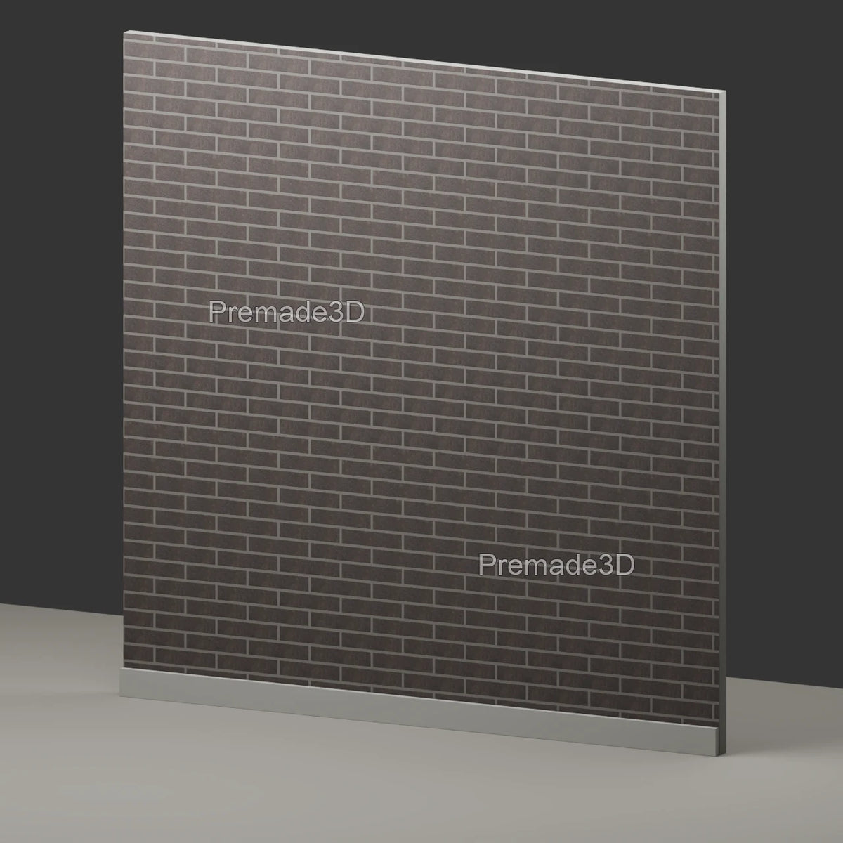 Dark Clinker Brick wall diffuse