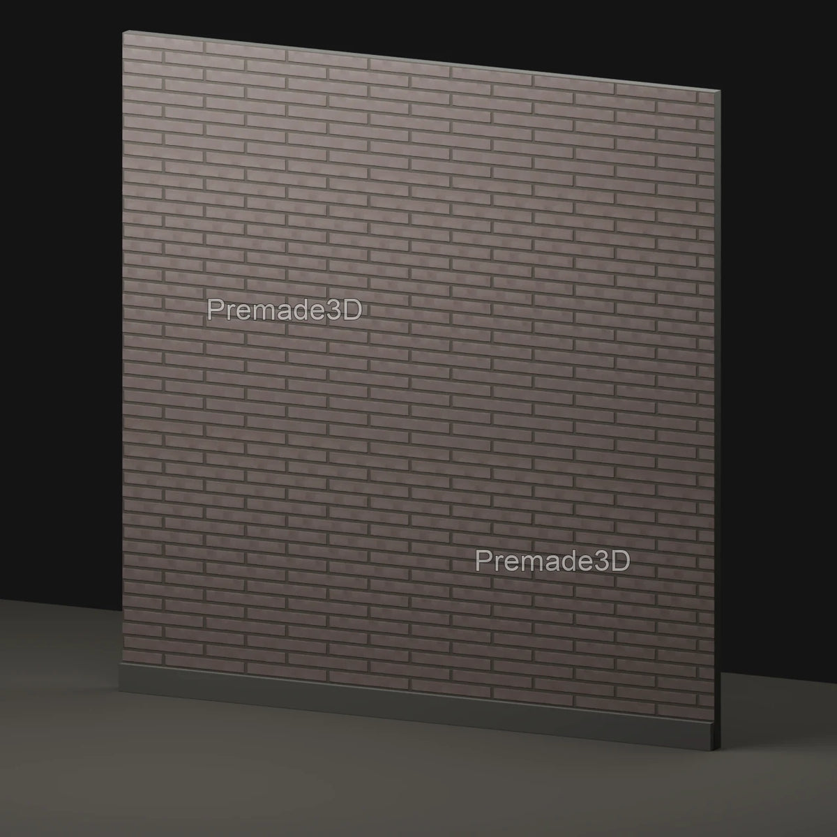 Rustic Long Brick wall diffuse