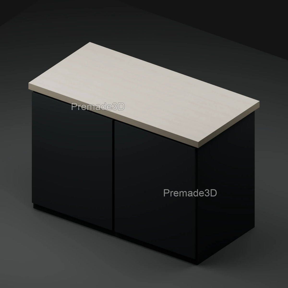 Honed Travertine worktop diffuse