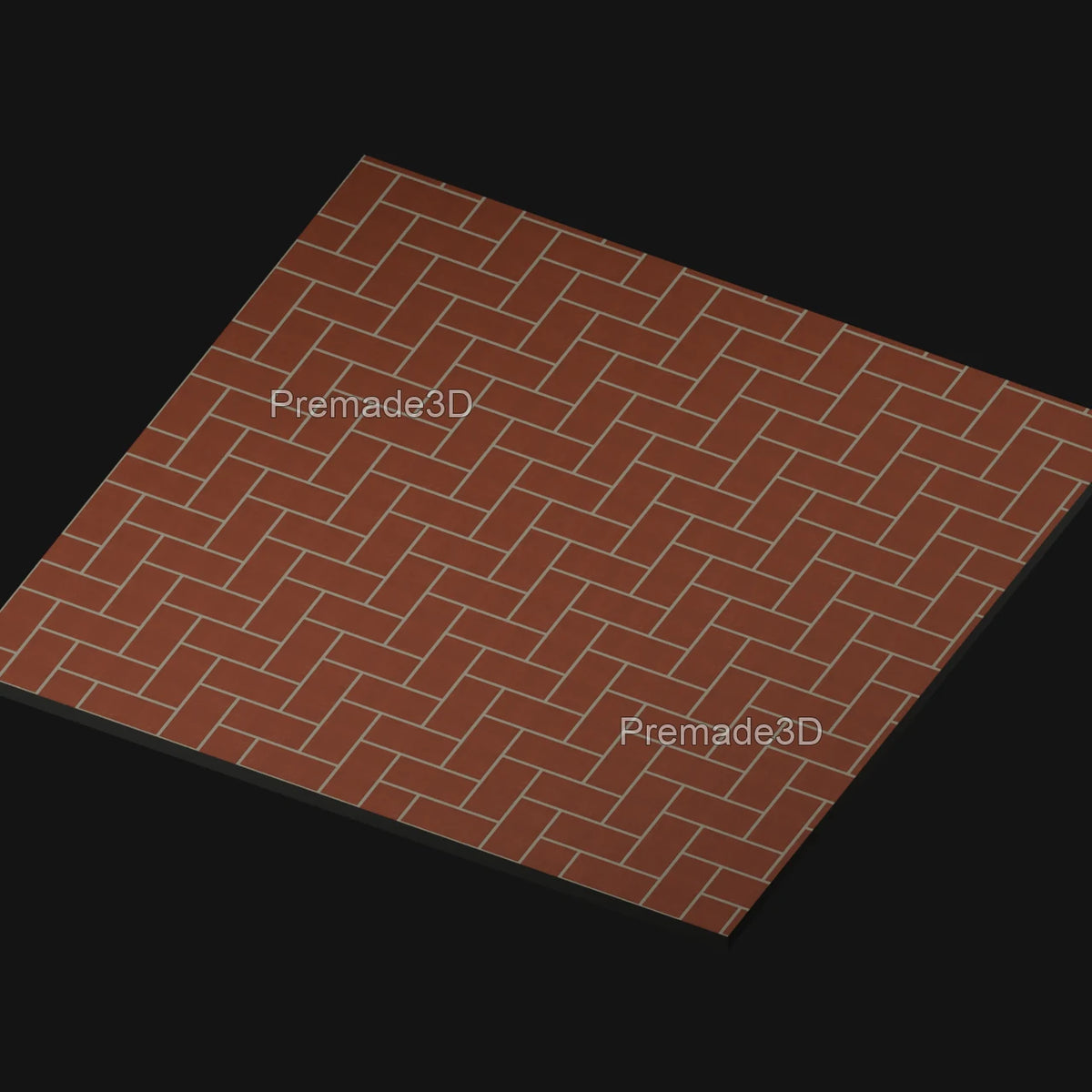 Herringbone Brick Paving floor diffuse