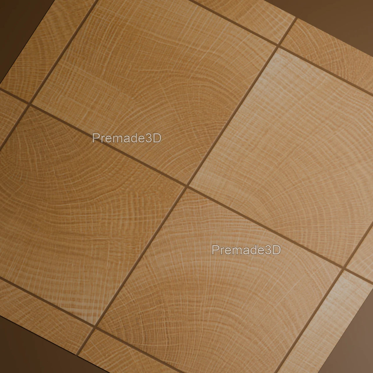 End Grain Blocks worktop detail reflection