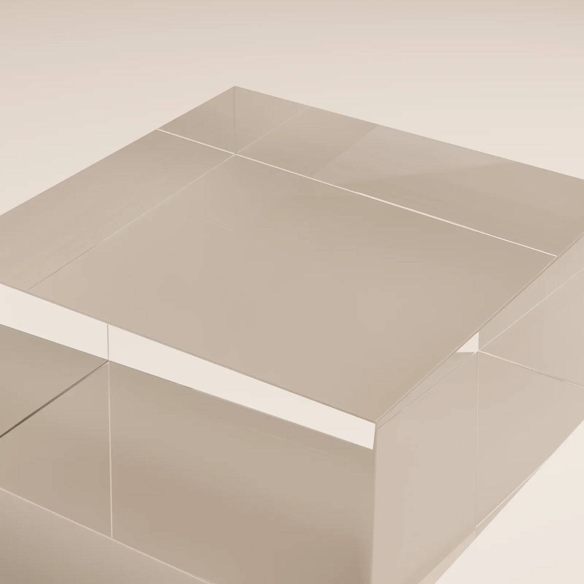 Acrylic Block Riser, close-up detail render