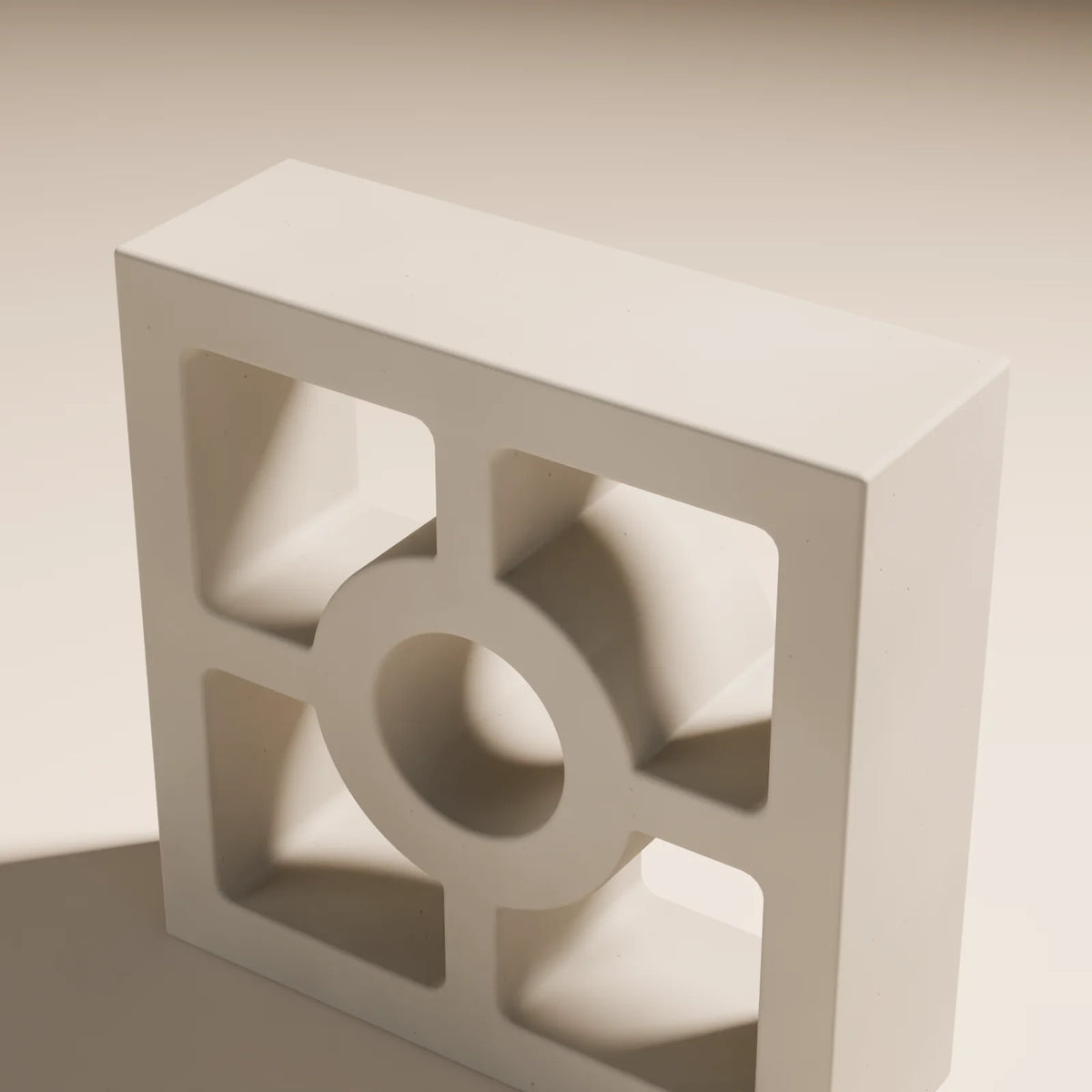 Breeze Block, close-up detail render