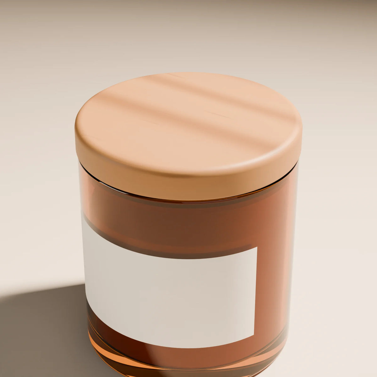 Candle Jar, close-up detail render