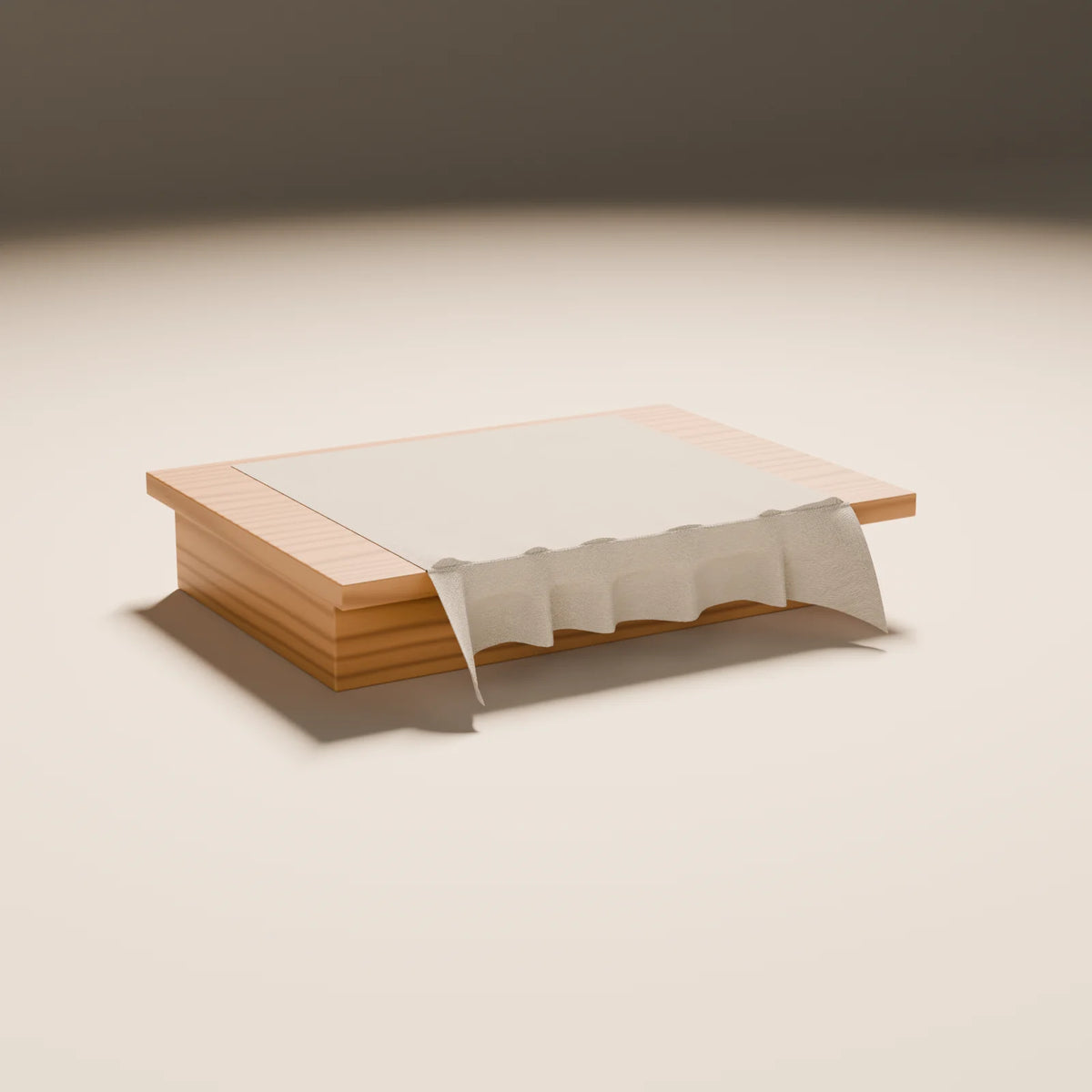 Draped Cloth Surface, Still Studio 3D asset, studio render