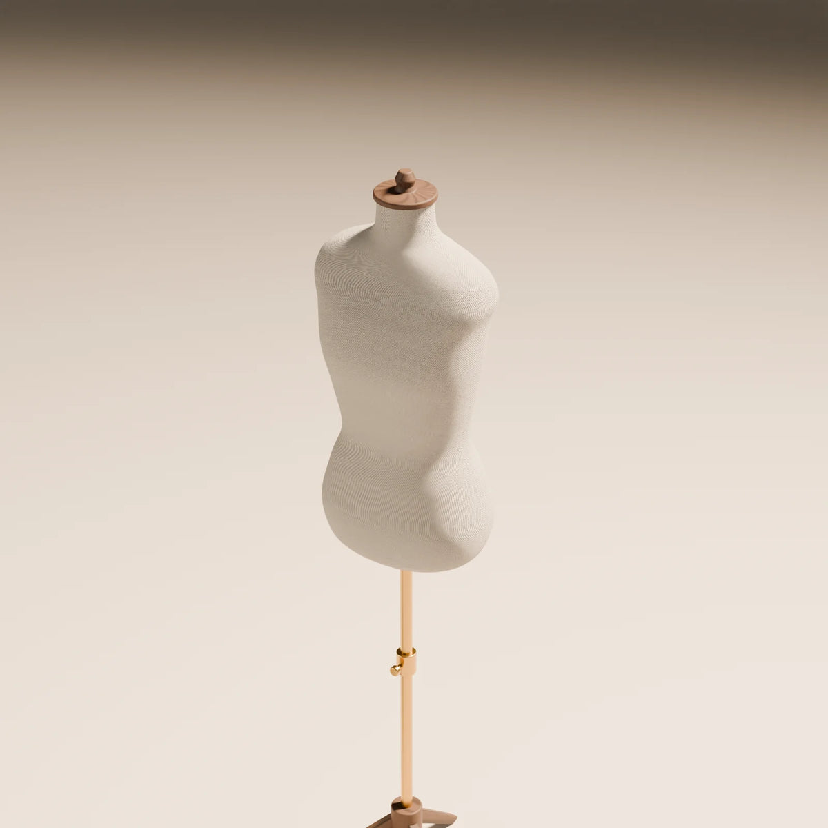 Dress Form, close-up detail render
