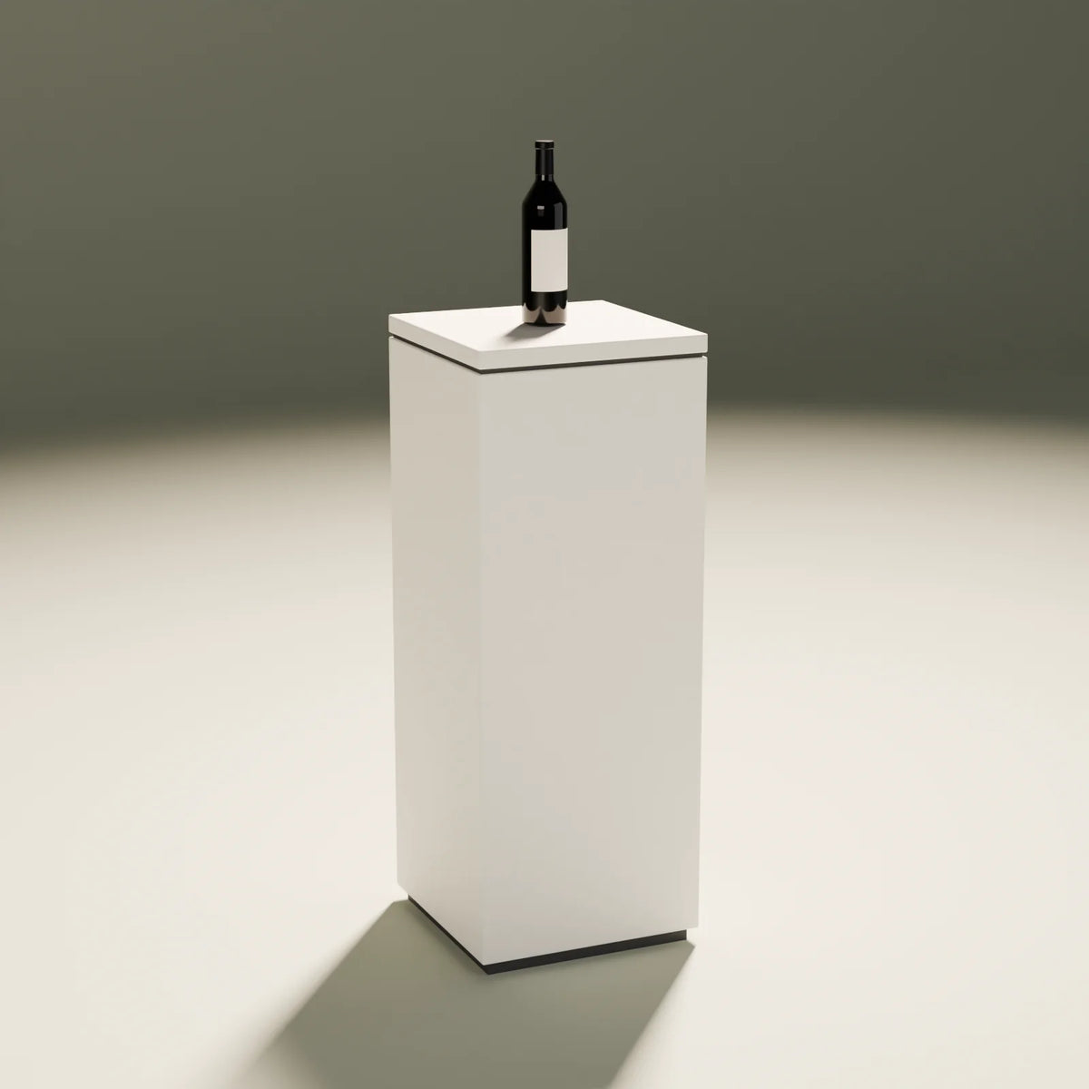 Gallery Pedestal styled in a Still Studio set with the wine bottle (sold separately)