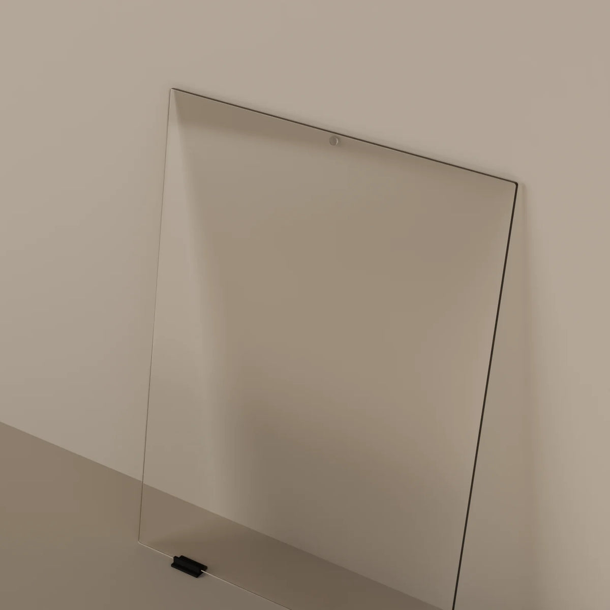 Leaning Glass Pane, close-up detail render