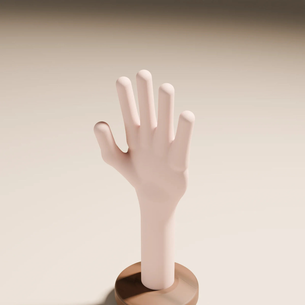 Display Hand, close-up detail render