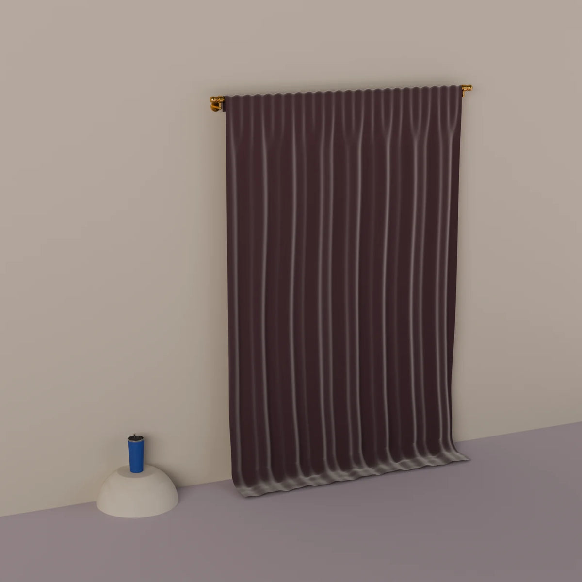 Hanging Drape styled in a Still Studio set with the slim can (sold separately)