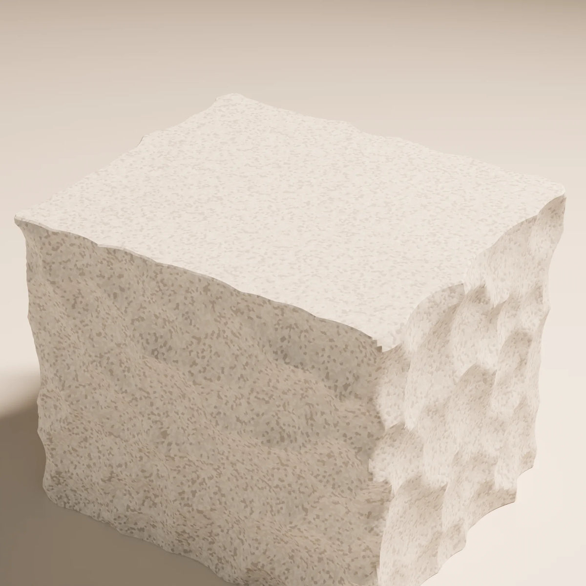 Hewn Stone Plinth, close-up detail render