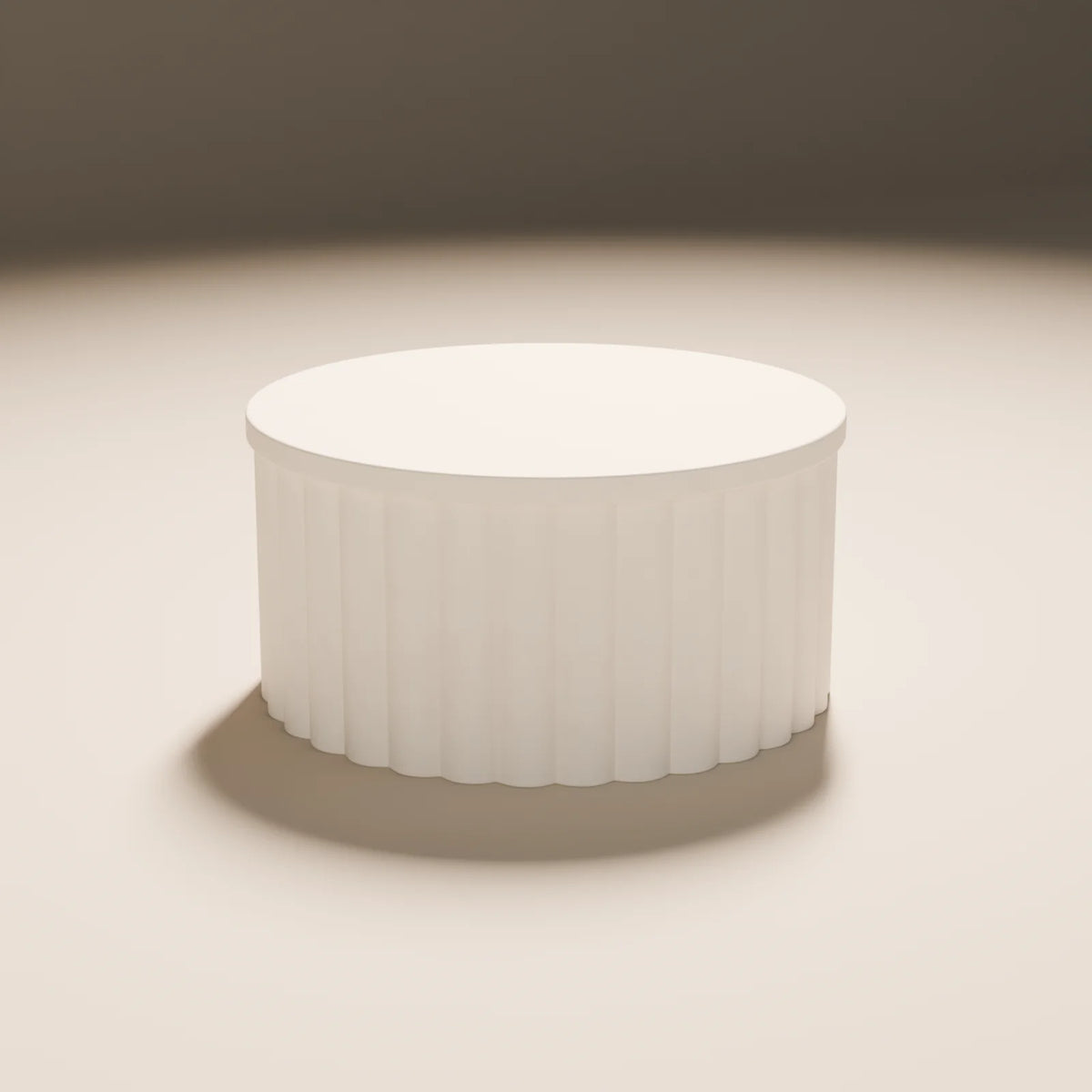 Ribbed Podium, Still Studio 3D asset, studio render