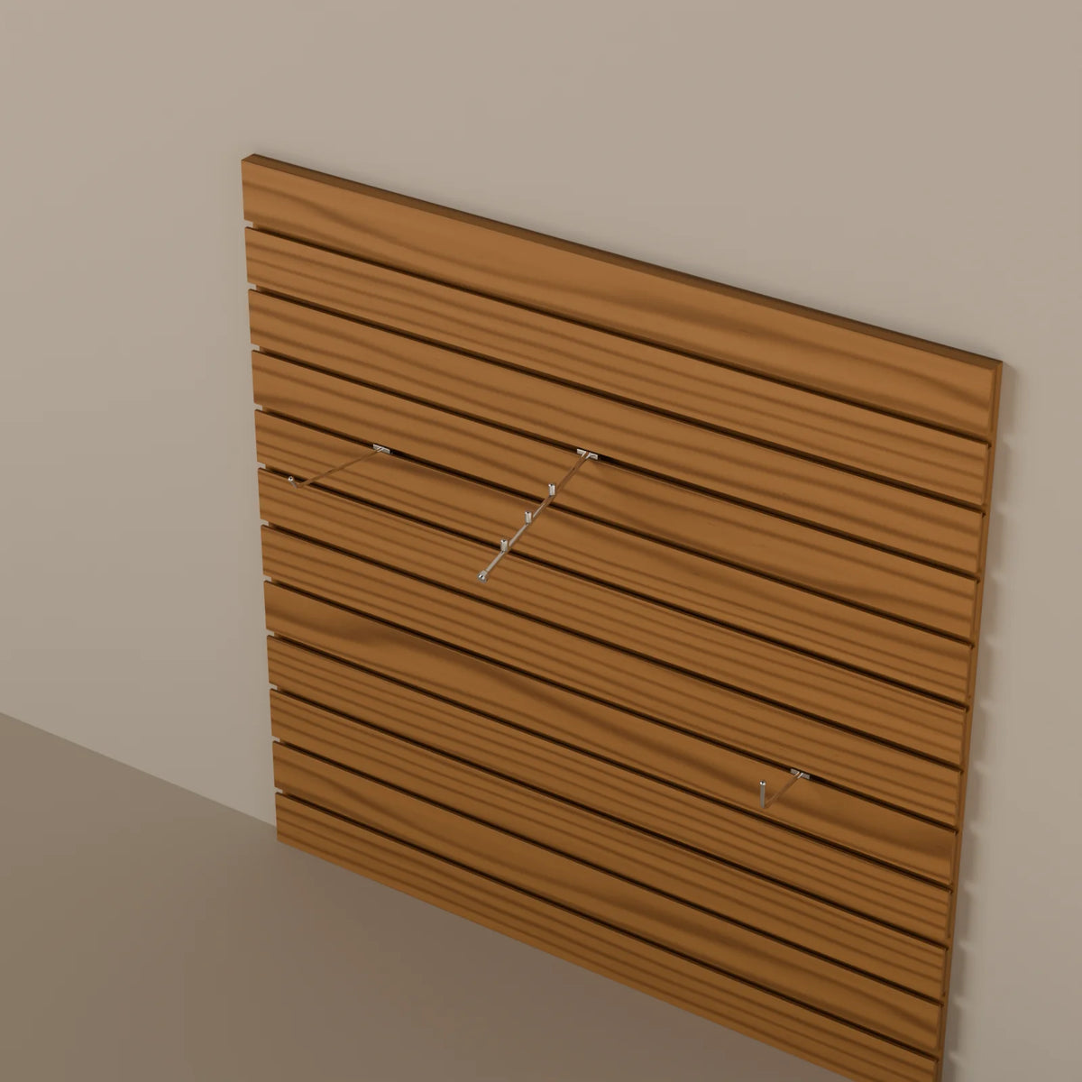 Slatwall Panel, close-up detail render