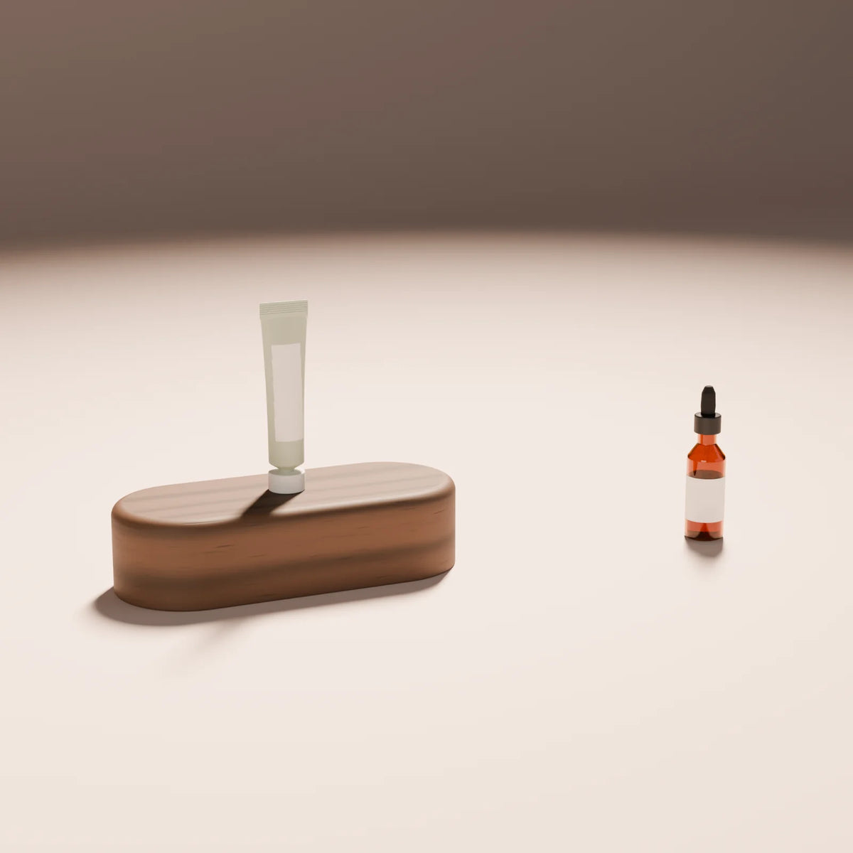 Squeeze Tube styled in a Still Studio set with the capsule plinth and dropper bottle (sold separately)