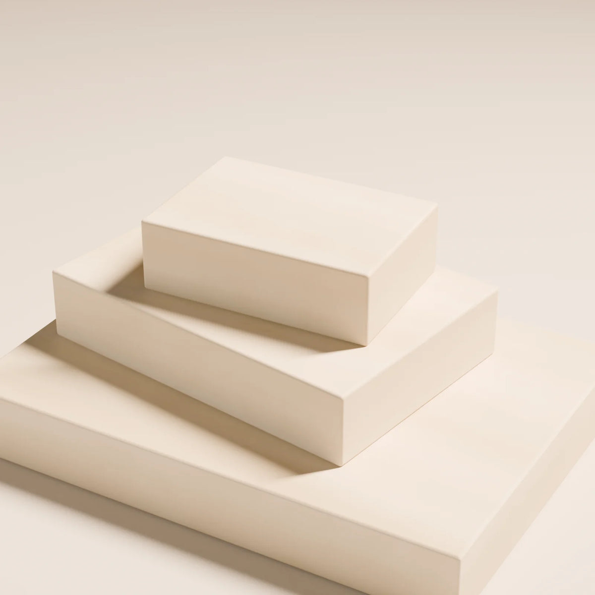 Stacked Slab Podium, close-up detail render