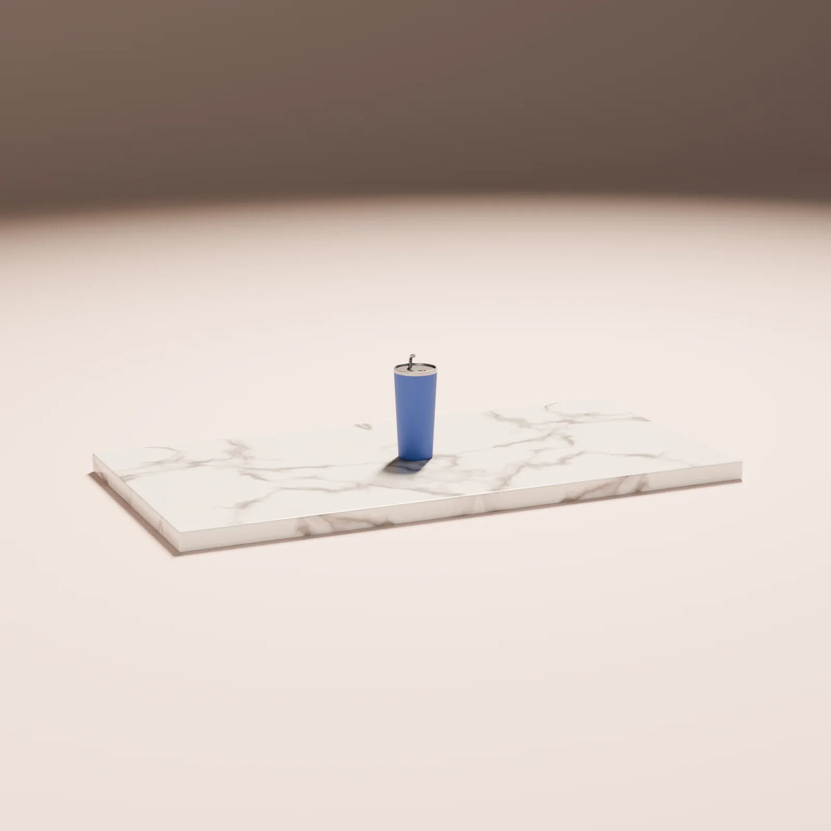 Stone Countertop Slab styled in a Still Studio set with the insulated tumbler (sold separately)