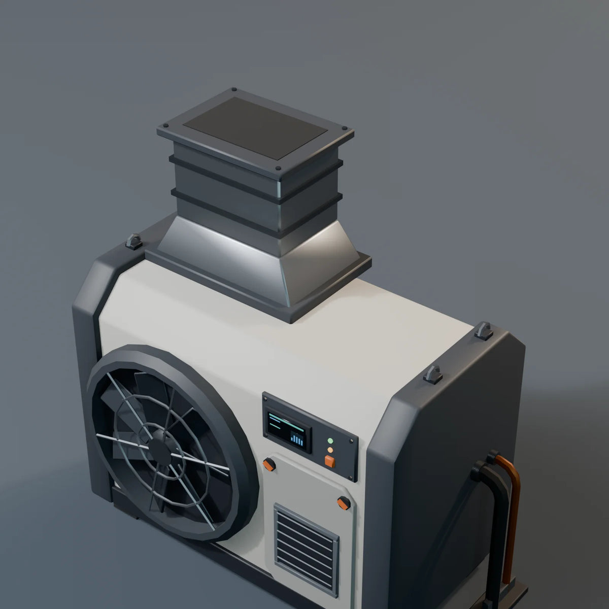 Air Handler, close-up detail render