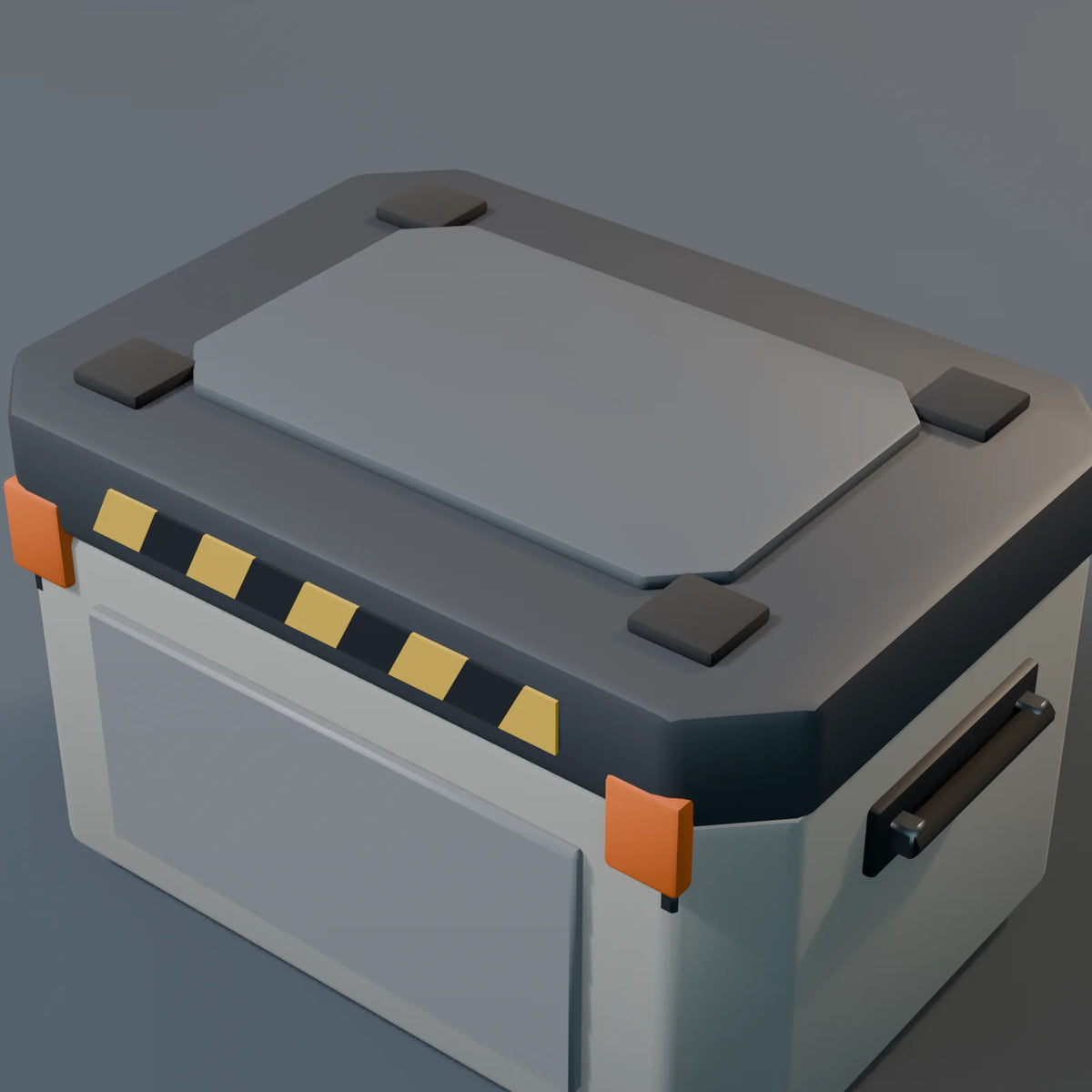 Cargo Crate, close-up detail render