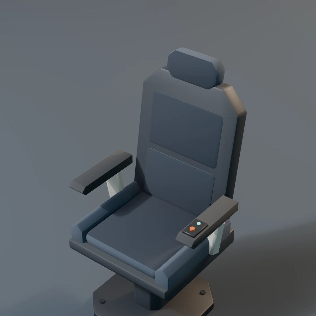 Crew Seat, close-up detail render