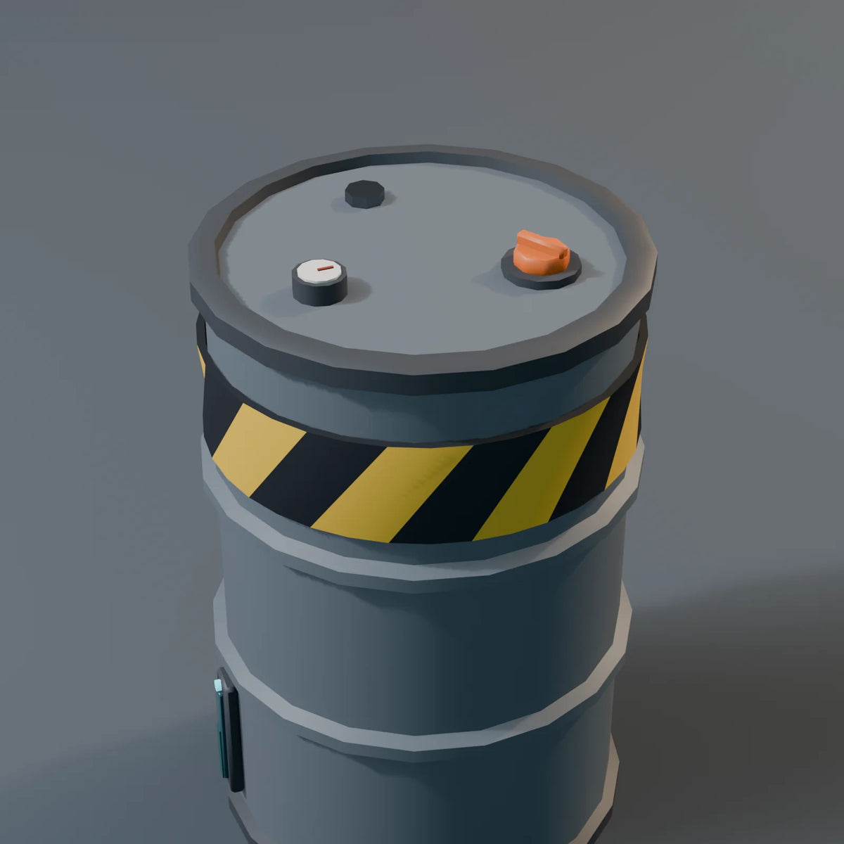 Fuel Drum, close-up detail render