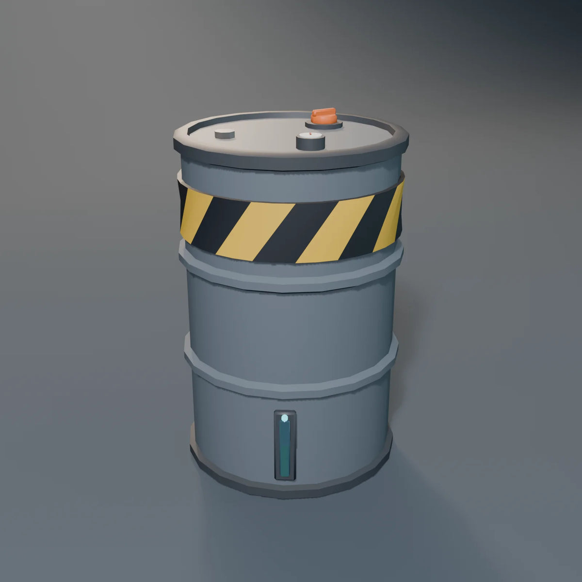Fuel Drum, Kestrel Station 3D asset, studio render