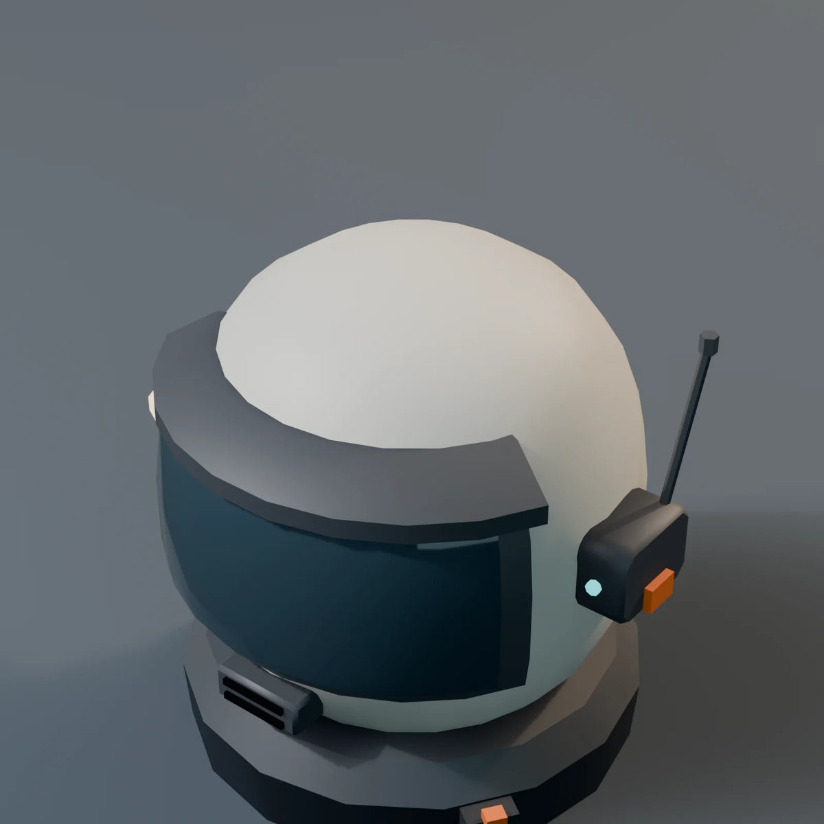 EVA Helmet, close-up detail render