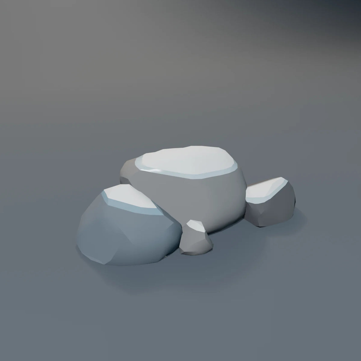 Ice Rock Cluster, Kestrel Station 3D asset, studio render
