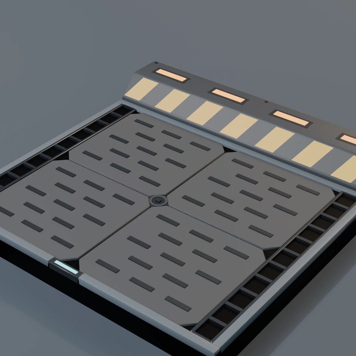 Landing Pad Edge, close-up detail render