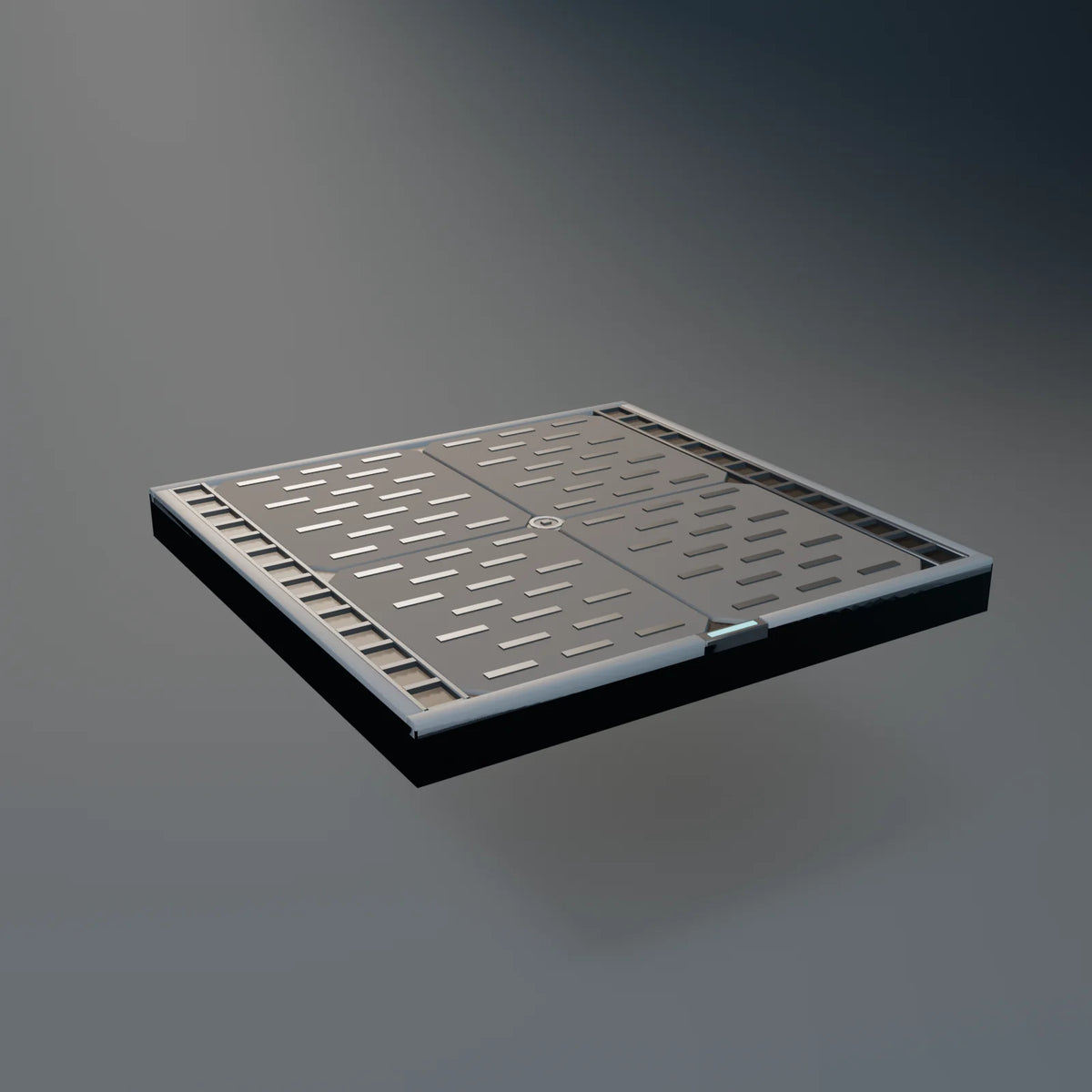 Landing Pad Tile, Kestrel Station 3D asset, studio render