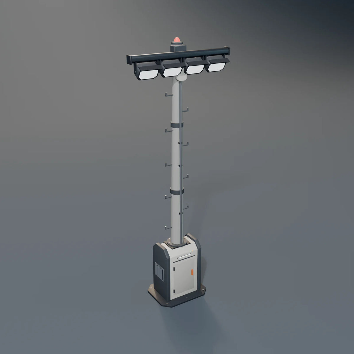 Light Mast, Kestrel Station 3D asset, studio render