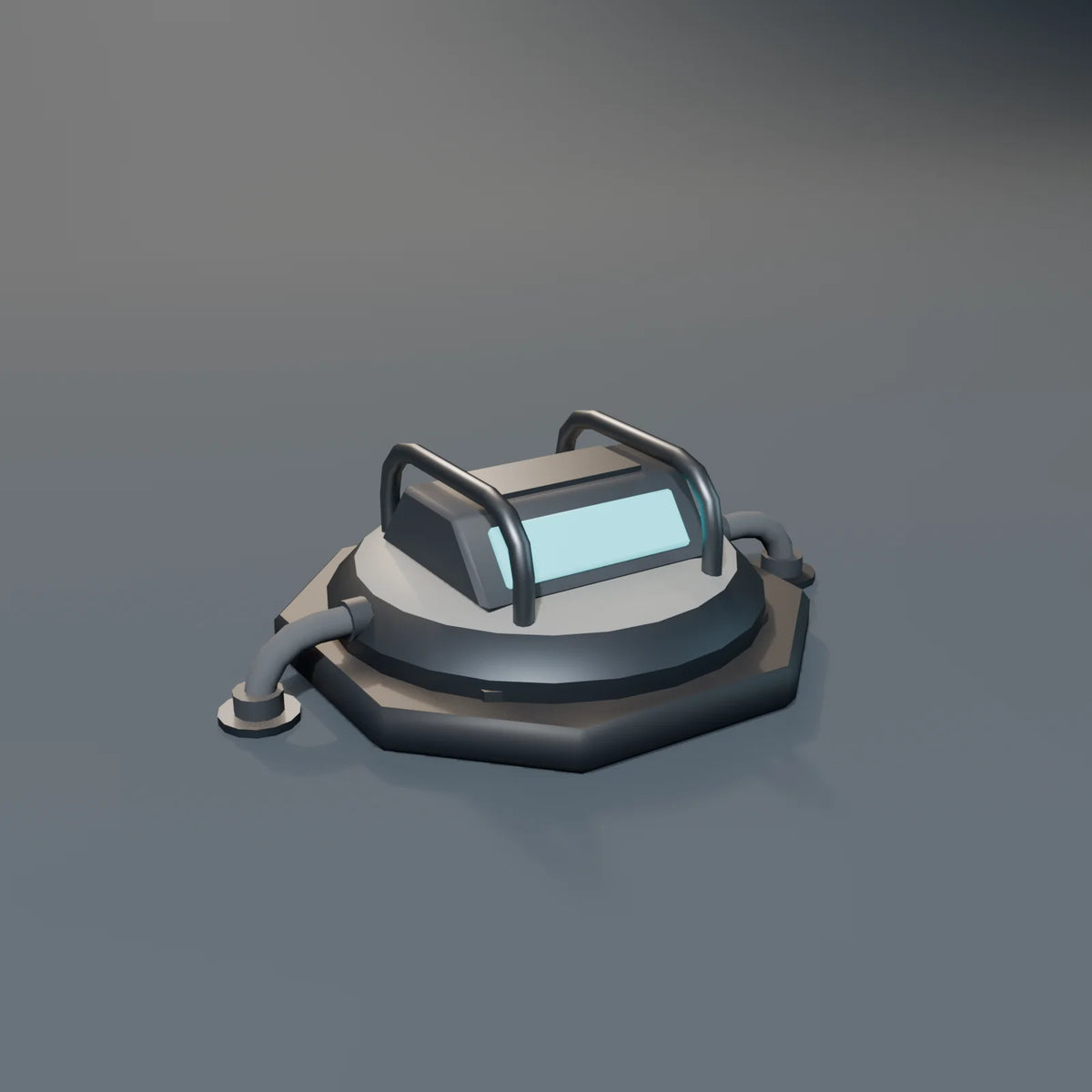 Pad Light, Kestrel Station 3D asset, studio render