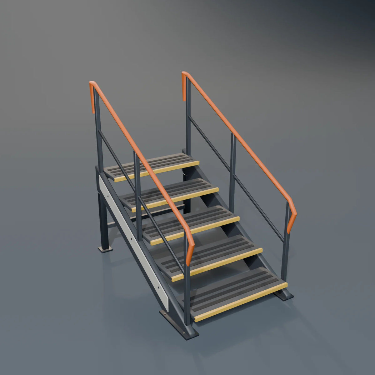 Station Stairs, Kestrel Station 3D asset, studio render