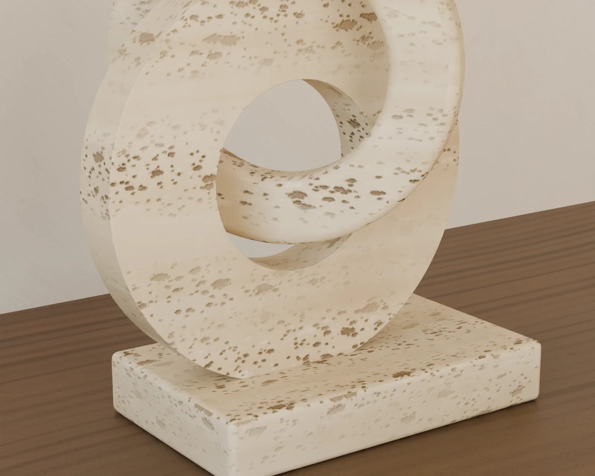Abstract Sculpture, close-up detail render