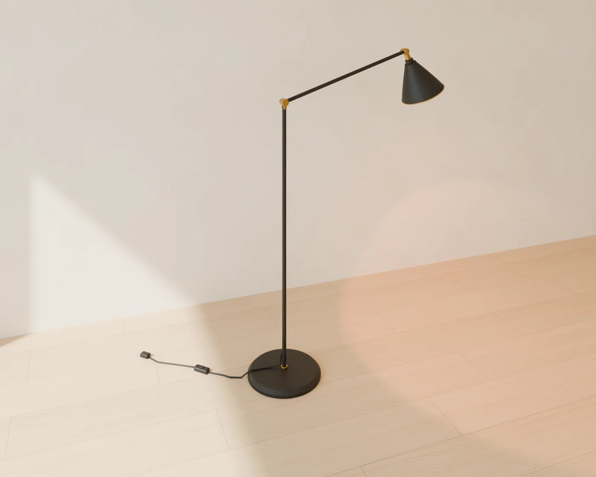 Adjustable Reading Floor Lamp, Linden House 3D asset, studio render