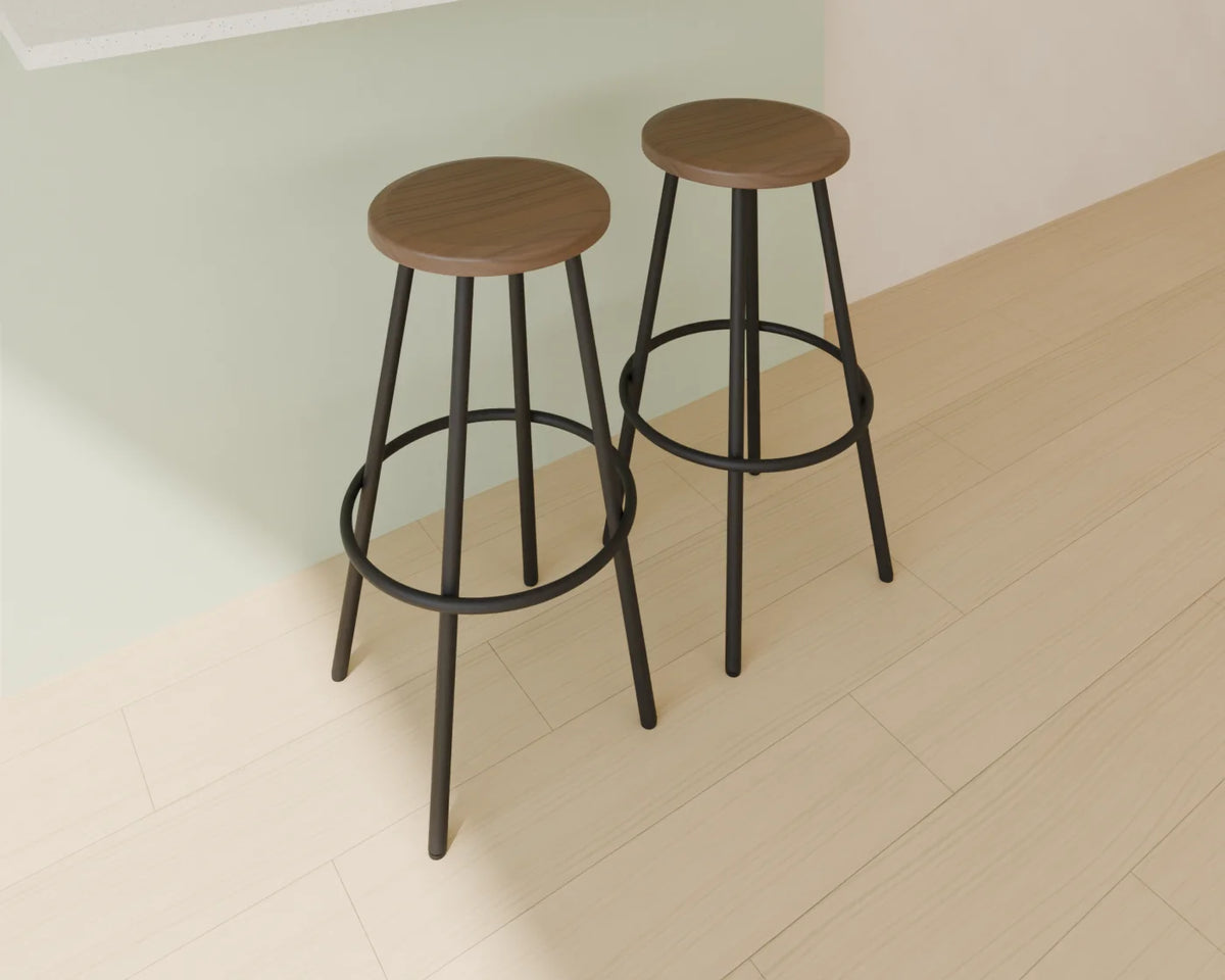 Bar Stool styled in a Linden House room
