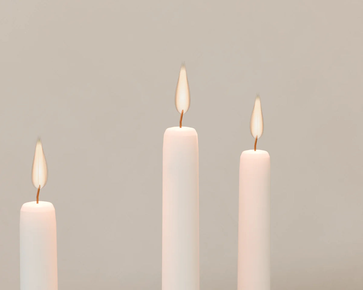 Brass Candlesticks, close-up detail render