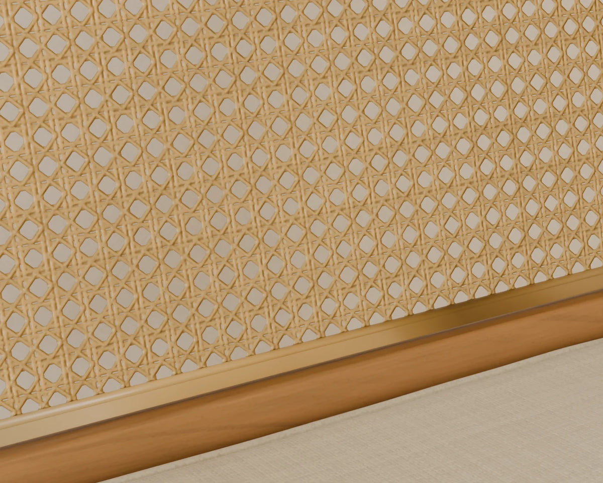 Cane Lounge Chair, close-up detail render
