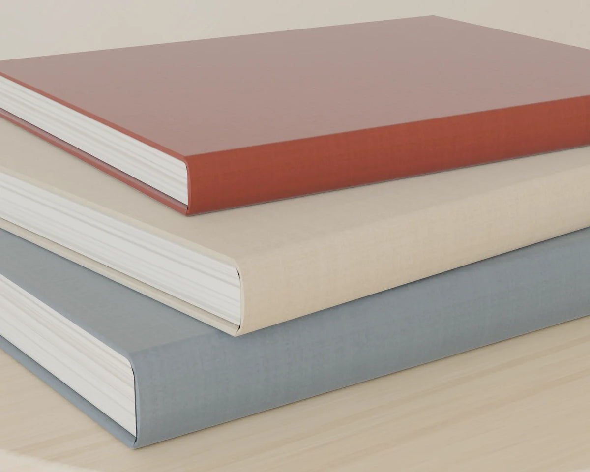 Coffee Table Book Stack, close-up detail render