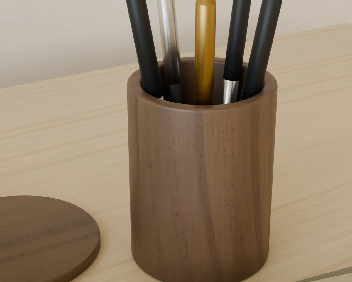 Desk Accessories Set, close-up detail render