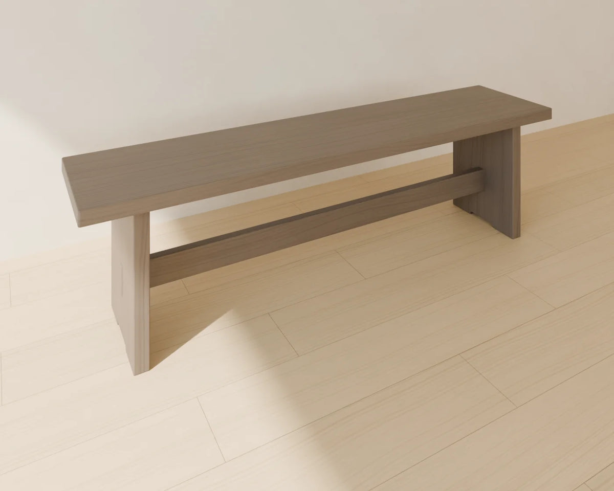 Dining Bench, Linden House 3D asset, studio render