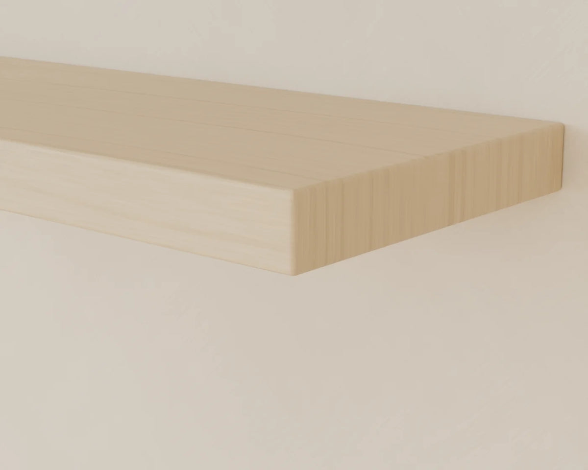 Floating Wall Shelf, close-up detail render
