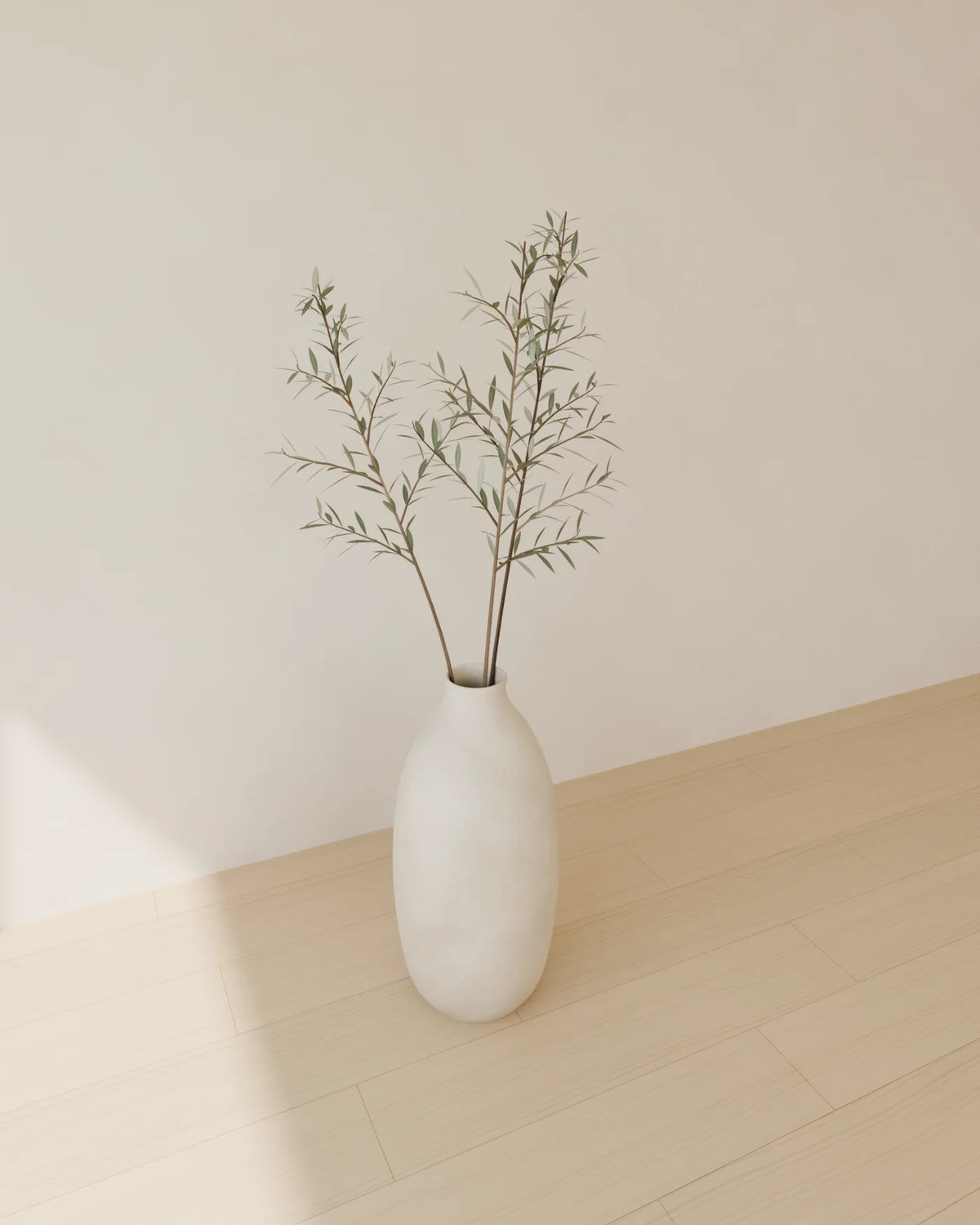 Floor Vase with Branches 3D model