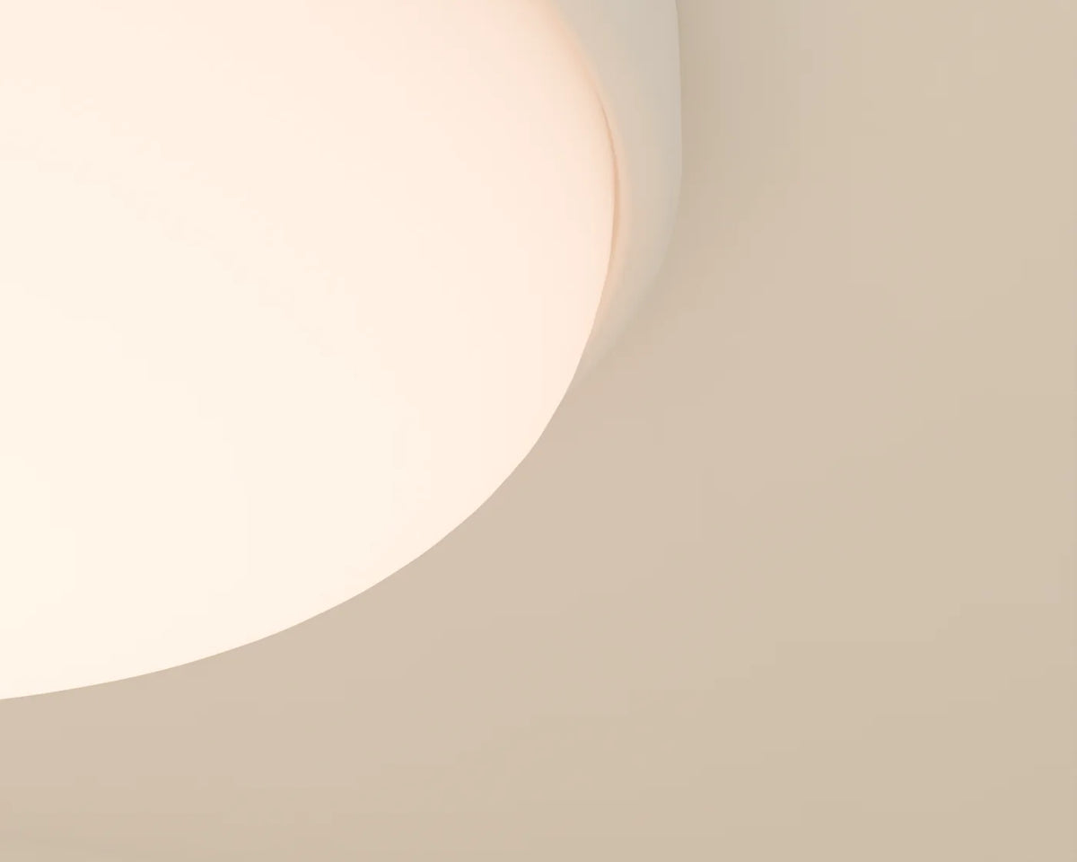 Flush Ceiling Light, close-up detail render