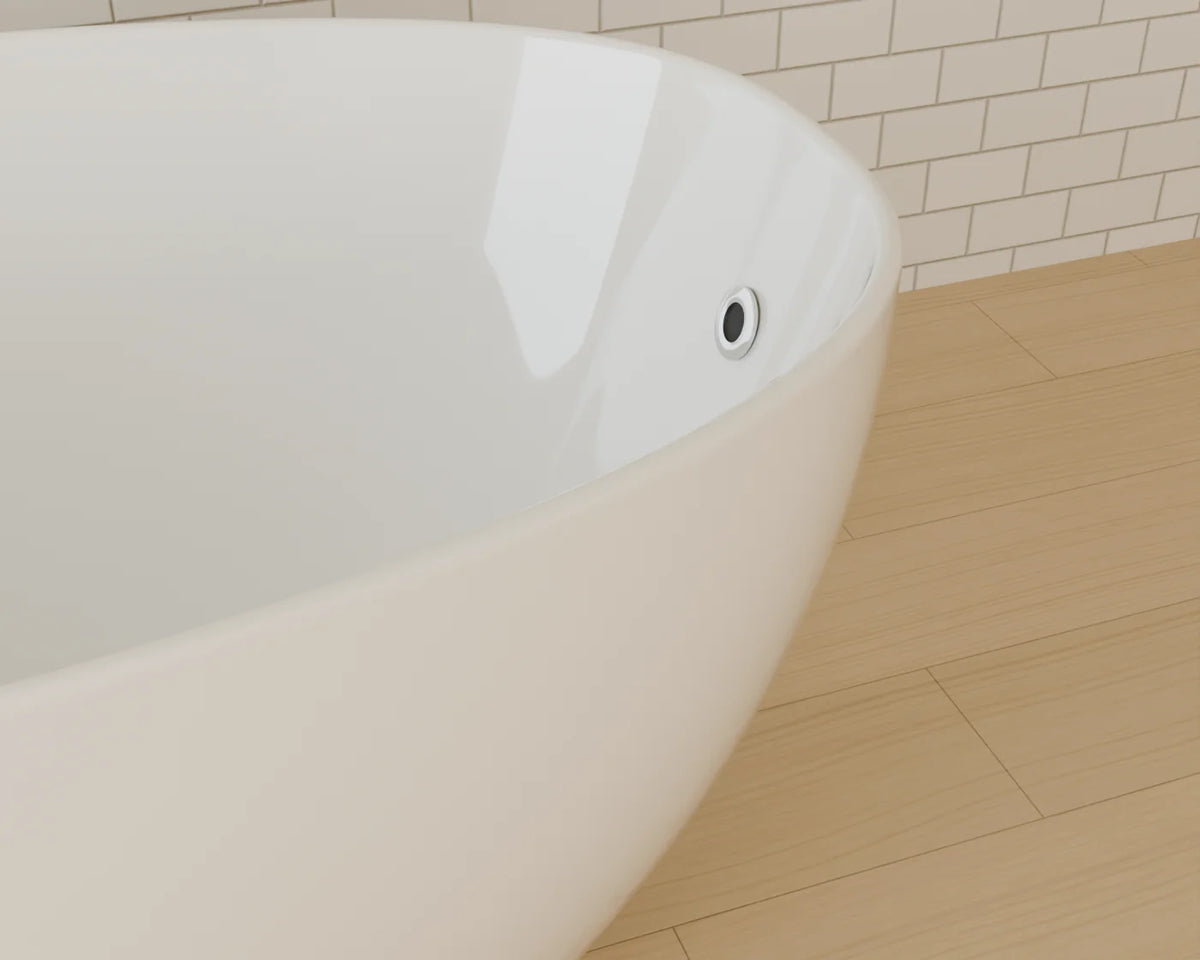 Freestanding Bathtub, close-up detail render