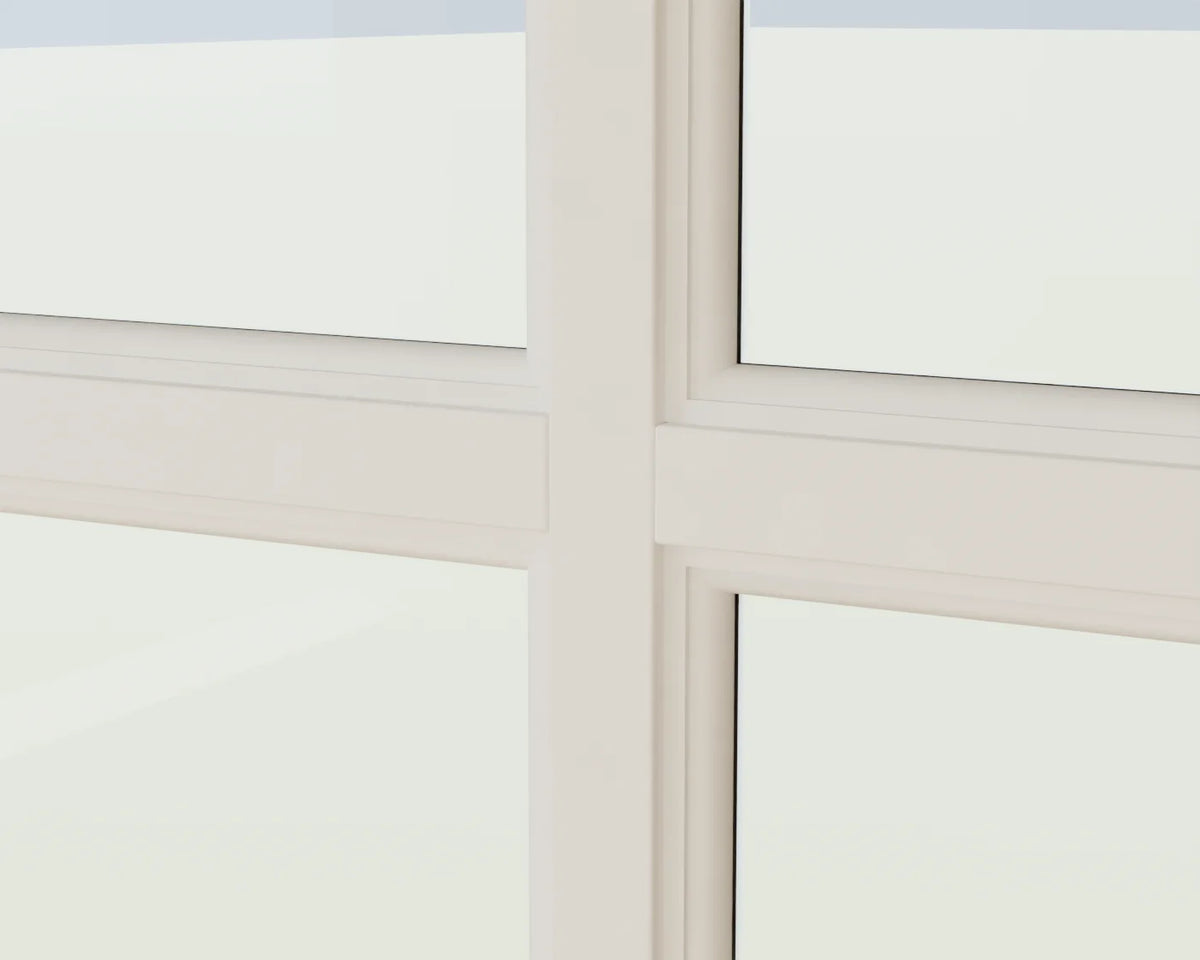 Interior French Doors, close-up detail render