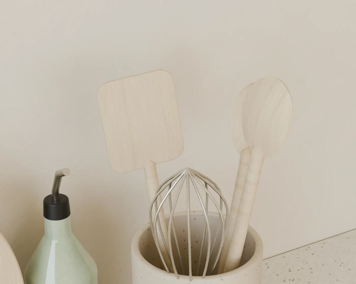 Kitchen Counter Accessories, close-up detail render