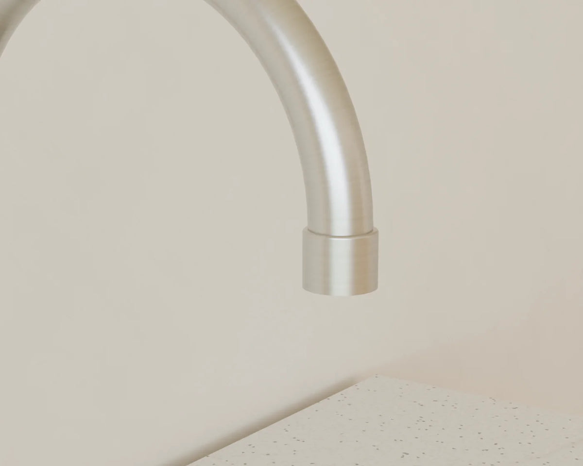 Kitchen Mixer Tap, close-up detail render